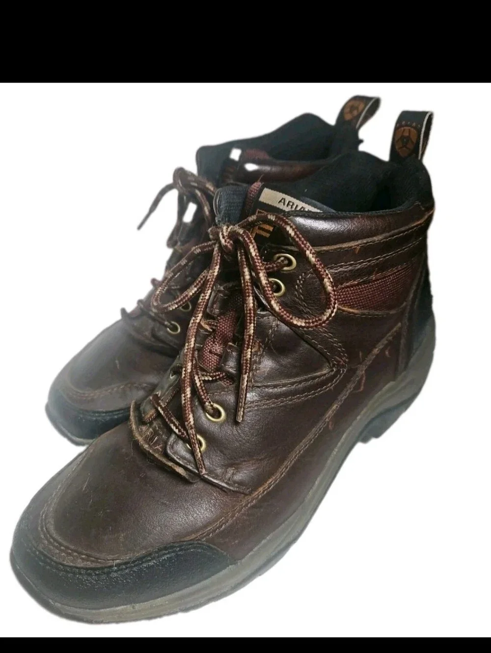 ARIAT Terrain Women Hike Boot Brn Leather ATS Sz8B Hike Trail Riding 10004138[8B